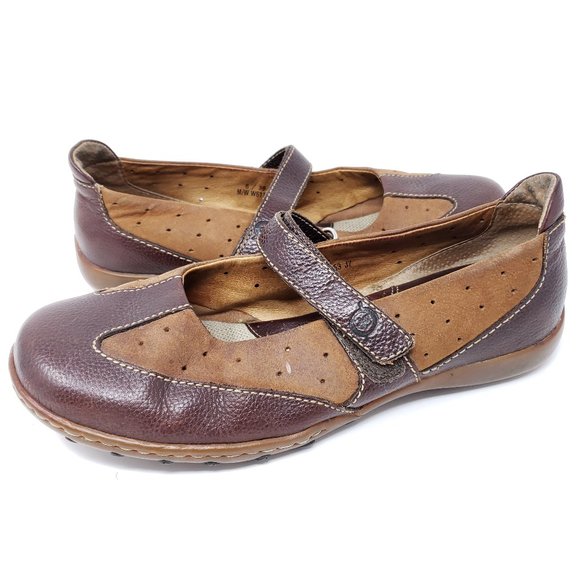 born chulu leather sling flats